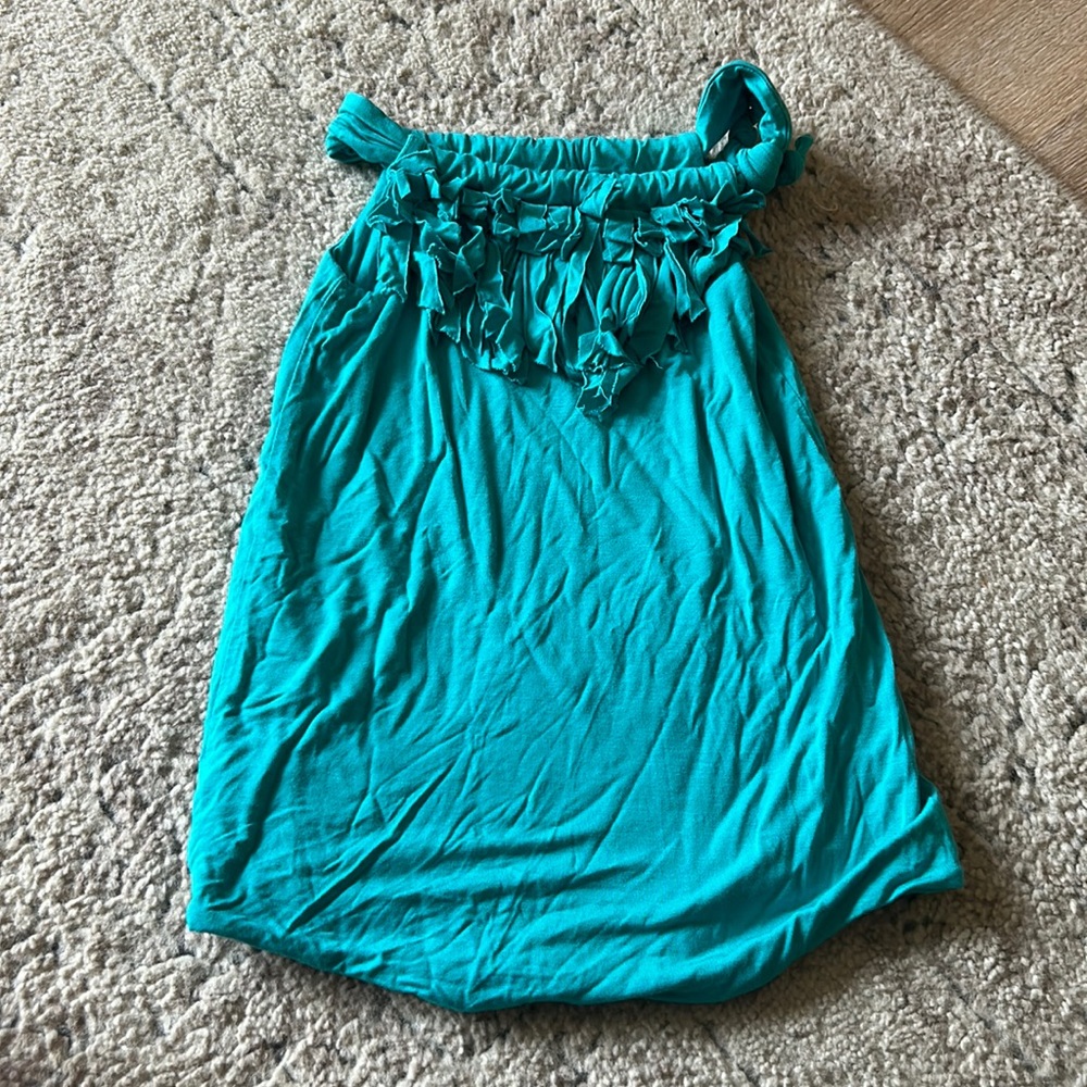 Toddler girls teal romper